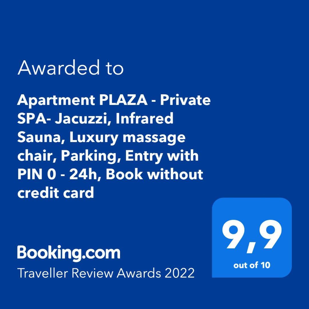 Apartment Plaza ----Wallbox 11Kw 16A ----- Private Spa- Jacuzzi, Infrared Sauna, Luxury Massage Chair, Parking, Entry With Pin 0 - 24H, Free Cancellation 24 Hours Before Check In Slavonski Brod Pokoj fotografie